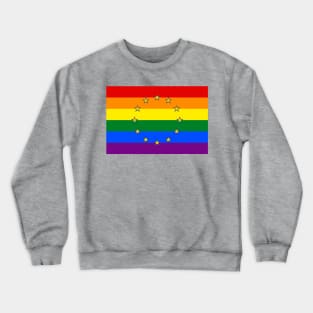 European Union LGBTQ Pride Flag Crewneck Sweatshirt